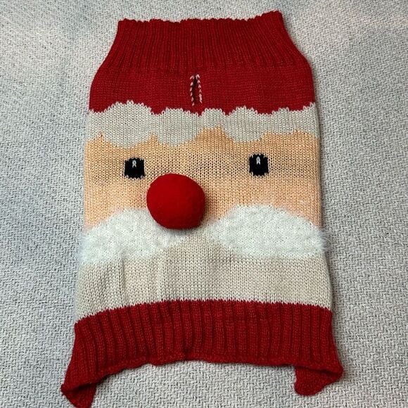 NEW Dog Christmas Sweater Size Small NWOT Santa Red Holiday Gift Cute - Picture 3 of 5